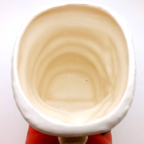 Vintage 1976 Christmas Santa Boot Planter Ceramic Hand Painted Decorative Shoe - Picture 7 of 12